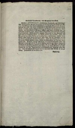 Gnädigste Verordnung, den Grappbau betreffend : Zweybrücken den 24 Febr. 1770.