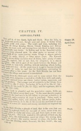 Chapter IV. Agriculture