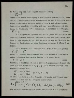 Kinetische Ableitung der charakteristischen Funktionen