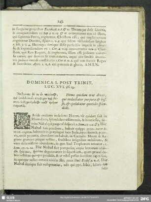 Dominica I. Post Trinit. Luc. XVI. vs. 19.