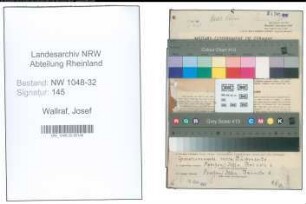 Entnazifizierung Josef Wallraf , geb. 03.01.1904 (Beamter)