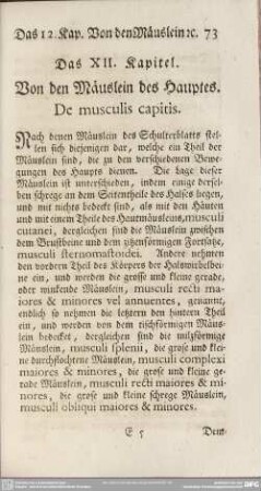 Das XII. Kapitel. Von den Mäuslein des Hauptes. De musculis capitis