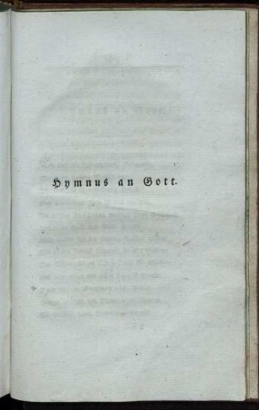 Hymnus an Gott.