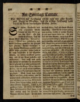 426-437, Am Sonntage Cantate
