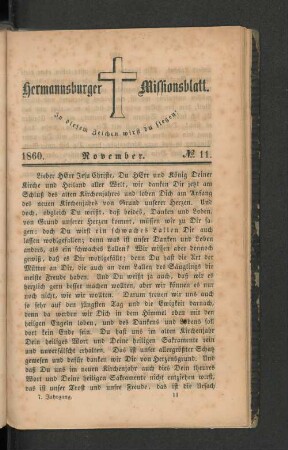 No. 11. November. 1860.