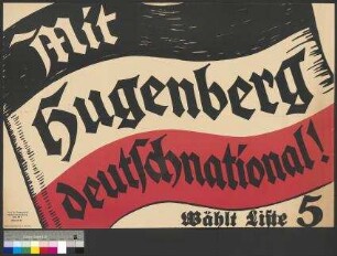 Wahlplakat der DNVP zur Reichstagswahl 1932