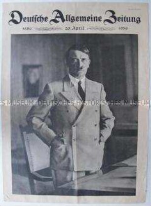 Sonderdruck der "Deutschen Allgemeinen Zeitung" zum 50. Geburtstag von Hitler