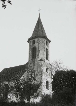 Koselitz, Dorfkirche : Koselitz. Dorfkirche. Ansicht von Nordwesten