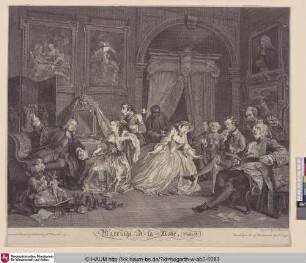 Marriage A-la-Mode, (Plate IV) [The Countess's levee]