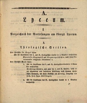 Jahres-Bericht über die königlichen Studien-Anstalten zu Dilingen im Regierungs-Bezirke Schwaben und Neuburg. 1836/37