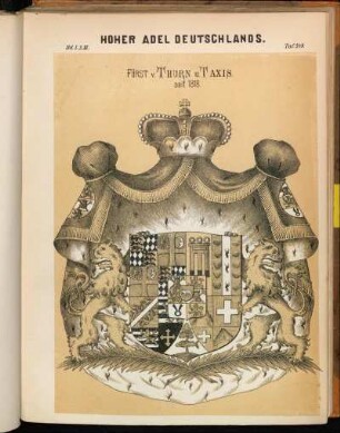 Taf. 349. Fürst v. Thurn u. Taxis. seit 1818.
