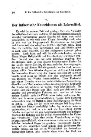 Der lutherische Katechismus als Lehrmittel