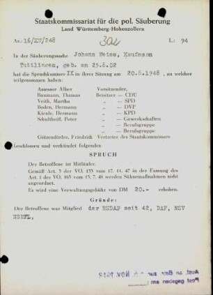 Weiss, Johann