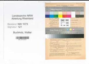 Entnazifizierung Walter Buchholz , geb. 11.07.1898 (Lehrer)