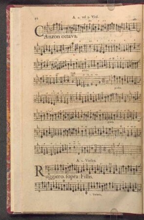 Canzon ottava.