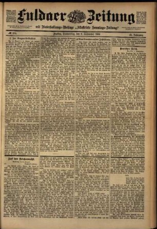 Ausgabe vom Donnerstag, den 08. September 1898.