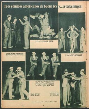 Tres cómicos americanos de buena ley y ... a cara limpia [Fotografías]