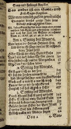 [Das ander Register.]