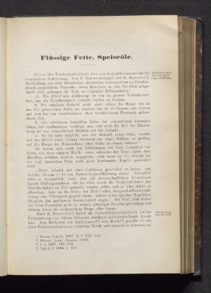 Flüssige Fette, Sp