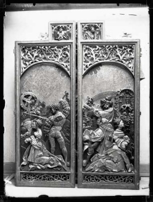 Kirche; Altarflügel, Relief