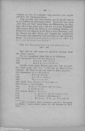 VIII. Die Kommandanten des Königsteins 1589-1905