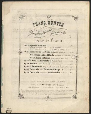 Fantaisie sur la Donna del Lago de Rossini : op. 24