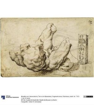 Torso von Belvedere, Fragment eines Obelisken
