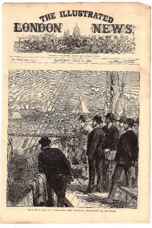 The Prince of Wales at the Royal Thames Yacht Club Match: Yachts rounding the club steamer