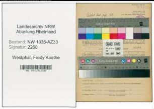 Entnazifizierung Fredy Kaethe Westphal , geb. 04.12.1911 (Kaufmaennische Angestellte)