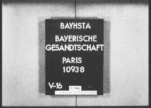 Boll, Franz, Dr., Sekretär an der Hof- und Staatsbibliothek in München, Entleihung von griechischen Handschriften aus der Nationalbibliothek in Paris