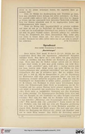 Sprechsaal: "Bearbeitungen"