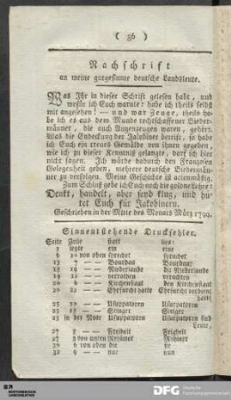 Nachschrift