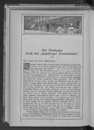 Ein Rundgang durch das "Hamburger Femdenblatt".