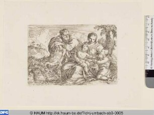 Heilige Familie mit dem kleinen Johannes und Lamm