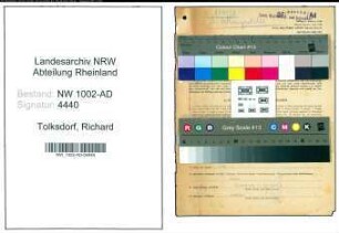 Entnazifizierung Richard Tolksdorf, geb. 07.02.1901 (Stadtinspektor)