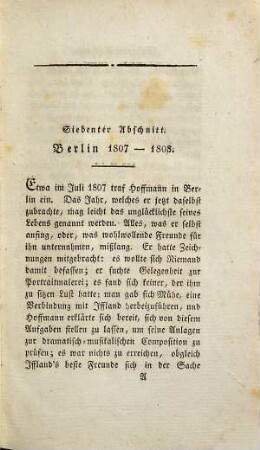 Aus Hoffmann's Leben und Nachlass, Zweiter Theil