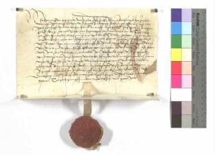 Propst Heinrich von Ellwangen verleiht dem Jorg Rentsch Wiesen zu Lehen.