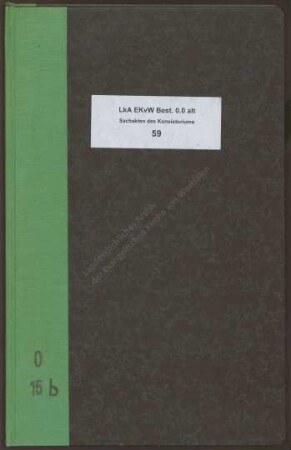 Die Anordnung der Kirchenvorsteher resp. Verpflichtungen der Presbyter und Diakone