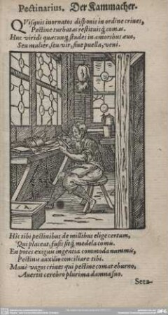 Pectinarius. Der Kammacher.
