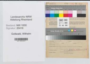 Entnazifizierung Wilhelm Gottwald, geb. 11.12.1892 (Arzt)