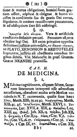 Cap. II. De Medicina.