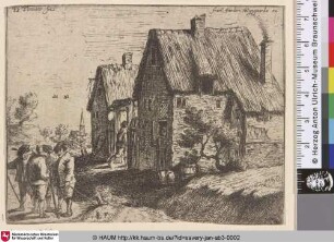 [Bauern vor ihren Häusern (2); Peasants before their cottages]