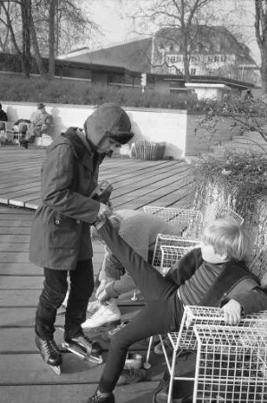 Schlittschuhlaufen auf dem Stadtgartensee