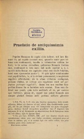 De exilio apud Romanos inde ab initio bellorum civilium usque ad Severi Alexandri principatum
