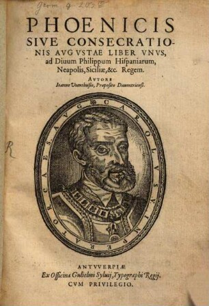 Phoenicis sive consecrationis Augustae ... liber unus