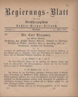 Nr. 6 : 11. März 1874