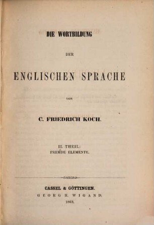 Historische Grammatik der Englischen Sprache, 3,2
