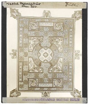 Lindisfarne-Evangeliar (Cotton MS Nero D IV. 1852) : ornamentale Seite