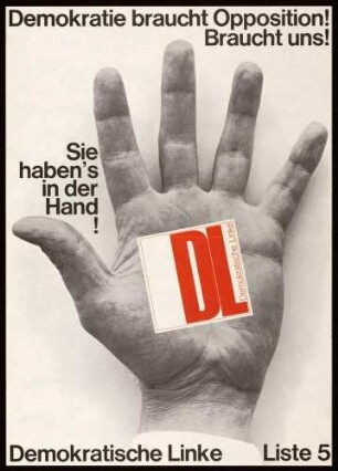 DL - Demokratische Linke, Landtagswahl 1968