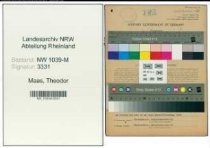 Entnazifizierung Theodor Maas , geb. 11.07.1898 (Werkmeister)